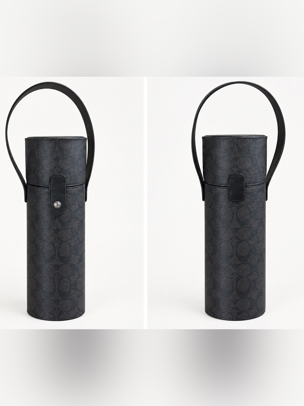 Coach C1504 Signature Canvas
Wine Bottle Carrier Black/Brown Signature C